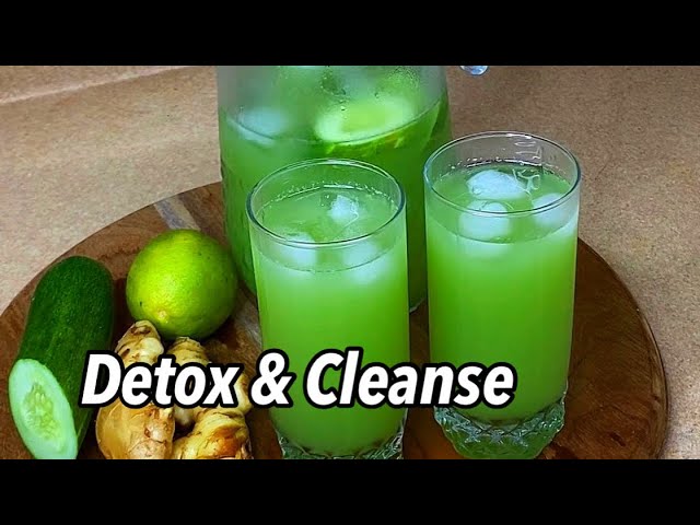 Cucumber, Ginger & Lime Juice. Detox & Cleanse 🥒(reduce belly fat)