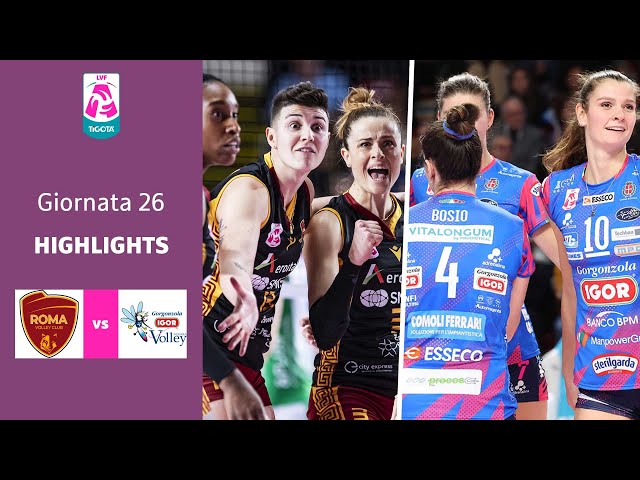 Roma - Novara | Highlights | 26^ Giornata Campionato 23/24 | Lega Volley Femminile