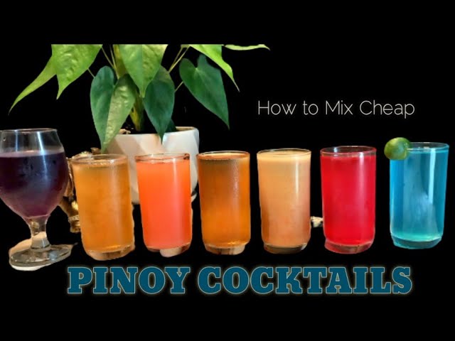 CHEAP PINOY COCKTAILS | How To Make Them | Phillipines
