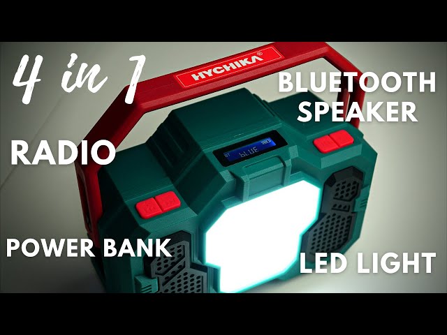 HYCHIKA LED LIGHT / RADIO / BLUETOOTH SPEAKER / POWER BANK (4in1)