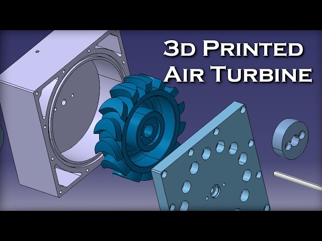 3d Printed Compressed Air Turbine