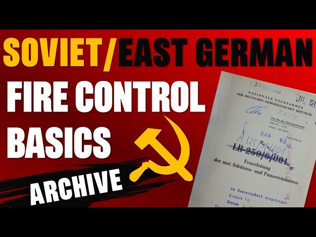 Soviet/East German (DDR) Fire Control Basics 1974 #fromTheArchives