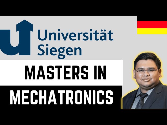 University of Siegen: Masters In Mechatronics Germany Complete Course Podcast