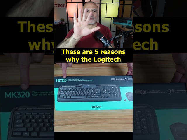 5 reasons Logitech MK320 is the best wireless keyboard and mouse combo #logitech #5best #shorts