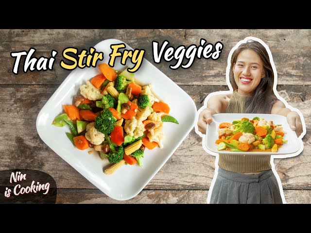 Stir Fry Vegetables Thai Style - Pad Pak Ruam (ผัดผักรวม) - Thai Recipes