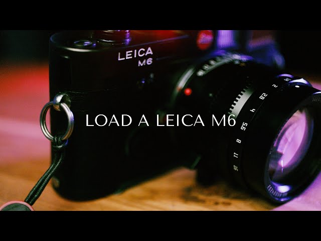 How to load a Leica M6 film camera