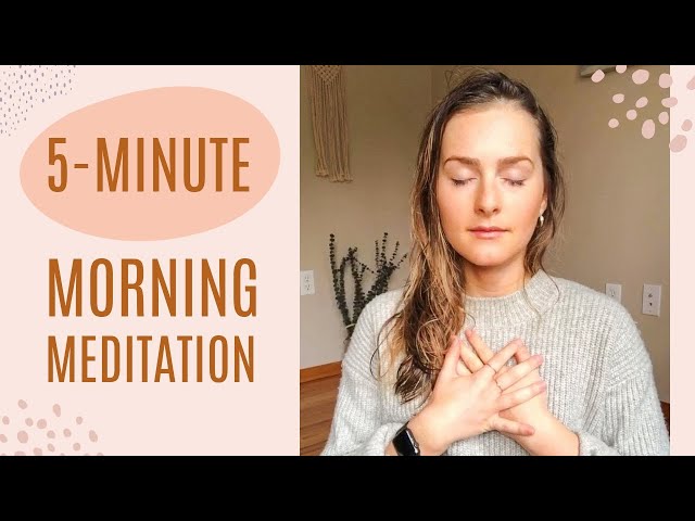 5-minute Guided Morning Meditation | Start Your Day Intentionally | Self Care Beginner Meditation