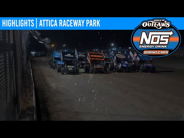 World of Outlaws NOS Energy Drink Sprint Cars at Attica Raceway Park May 21, 2021 | HIGHLIGHTS