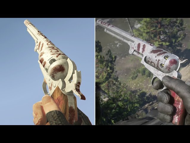 RDR2 vs GTA V - Navy Revolver - Weapon Comparison - (Red Dead/GTA Online)