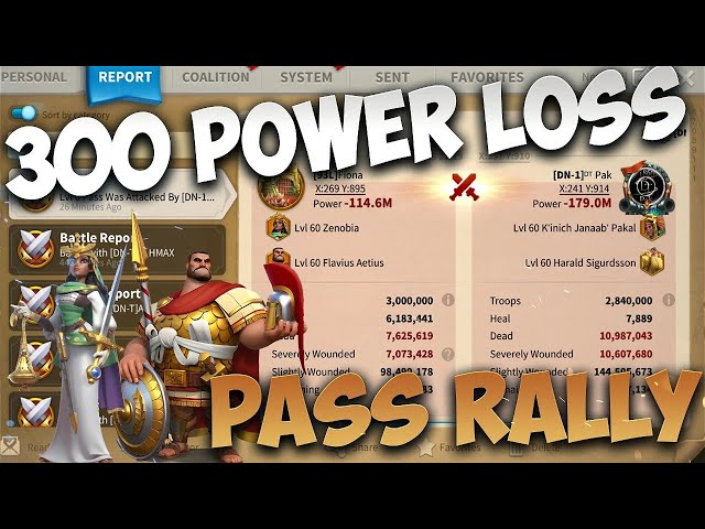300M POWER LOSS PASS RALLY (93 VS 1860/OneV) | Rise of Kingdoms