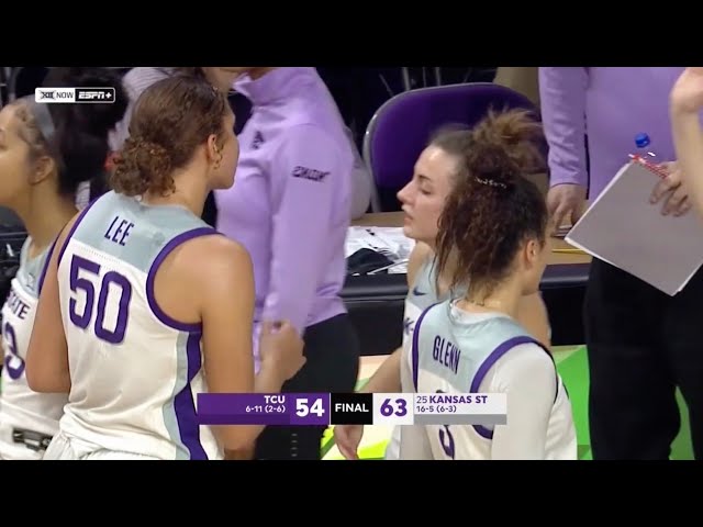 TCU vs No. 25 Kansas State Women's Basketball Highlights