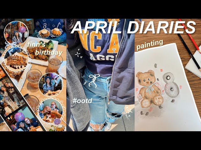 APRIL DIARIES 🌧️ grwm, student life, & birthday celebrations