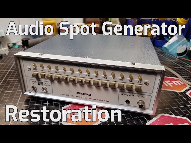 Leader LAG-65 Audio Spot Generator Restoration