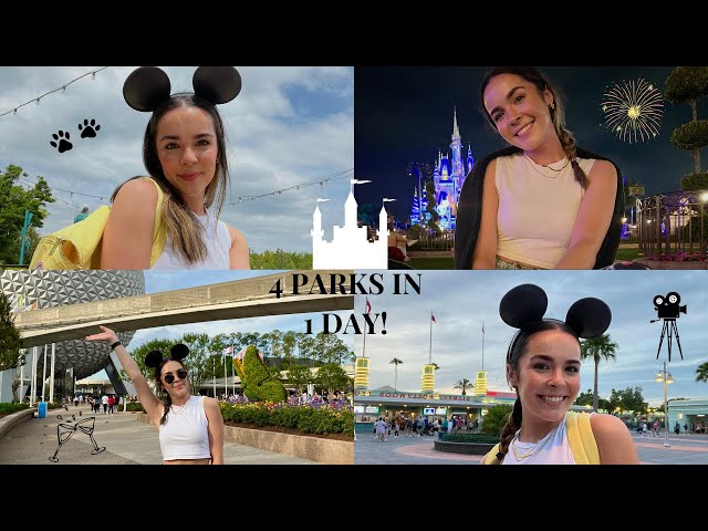 GOING TO ALL 4 DISNEY PARKS IN 1 DAY!--DCP 2023--
