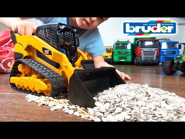 Tractor Truck Excavator for children Video for kids
