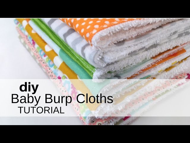 DIY Baby Burp Cloths Tutorial