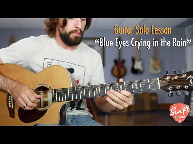 Guitar Solo Lesson - Willie Nelson "Blue Eyes Crying in the Rain"