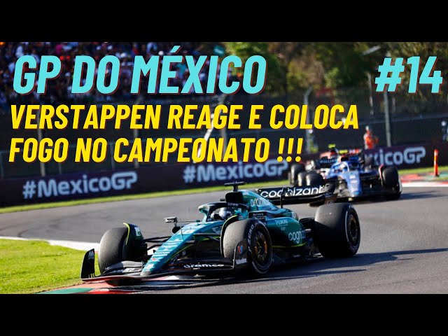 FÓRMULA 1 (AO VIVO) COM IMAGENS - CORRIDA COMPLETA – GP DO MÉXICO - F1 MANAGER 23 - PC #14