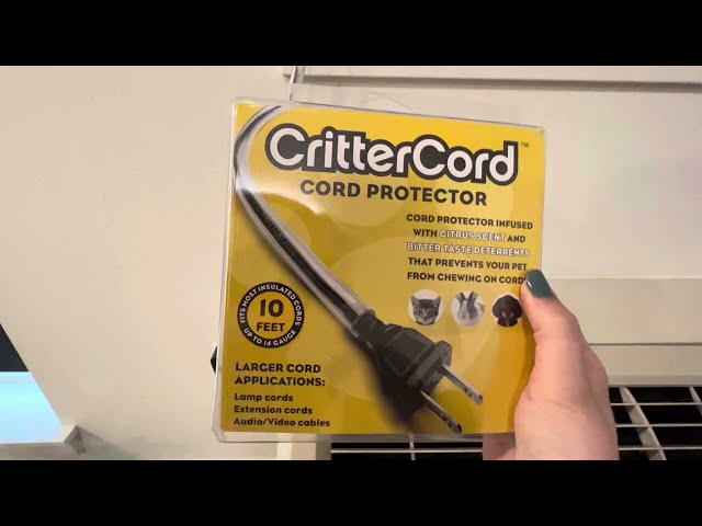 Cord Protector   CritterCord   A New Way to Protect Your Pet from Chewing Hazardous Cords Review