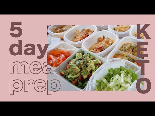 Keto Meal Prep 1200-1300 calories/day