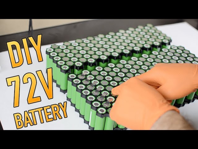DIY electric motorcycle 72V battery build (DIY E-moto Part 3)