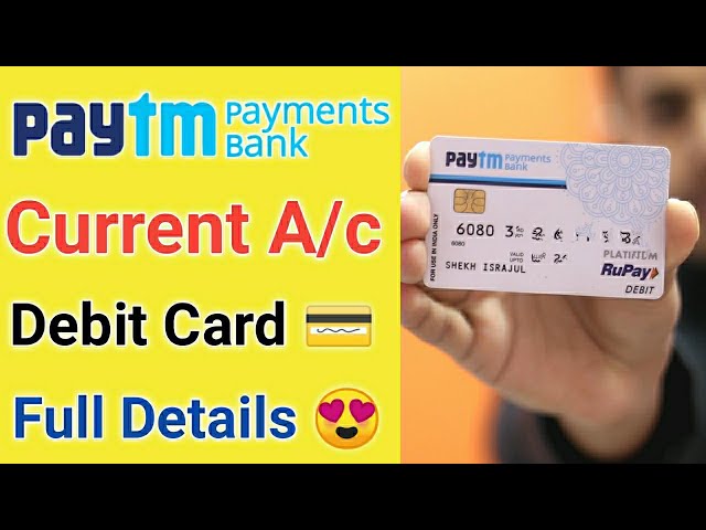 Paytm Payment Bank Current Account Debit Card Full Details ¦Paytm Current Account Debit Card Charges