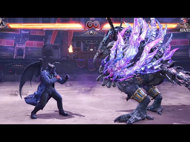 Tekken 8 - Kazuya vs Azazel Boss Fight (Hard Difficulty)