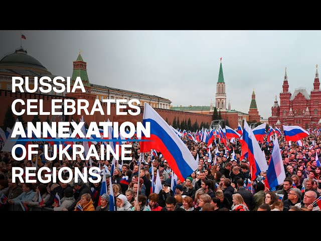 Russia celebrates annexing part of Ukraine in concert