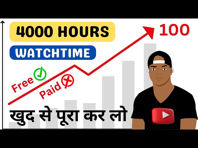 4000 घंटो का Watchtime खुद पूरा करो | 4000 hours watchtime kaise badhaye ?