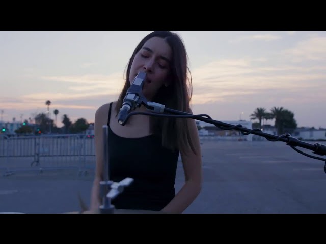 HAIM - Gasoline (Live in the parking lot of the forum for Jimmy Kimmel Live)