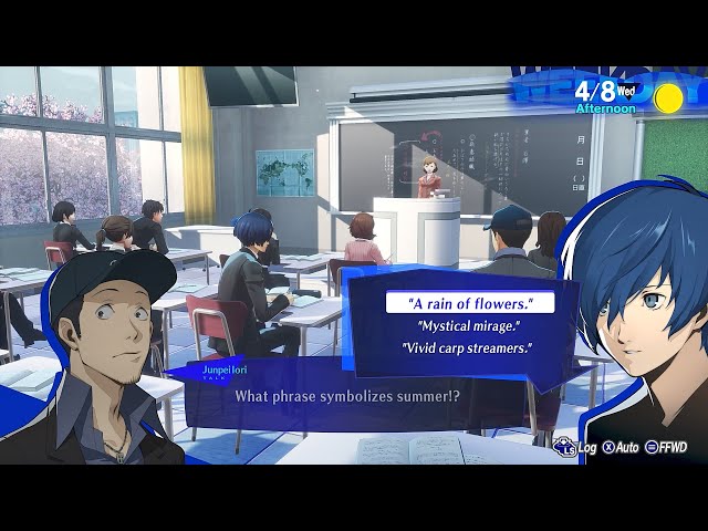 What Phrase Symbolizes Summer | Persona 3 Reload: 8 April Class Question Correct Answer