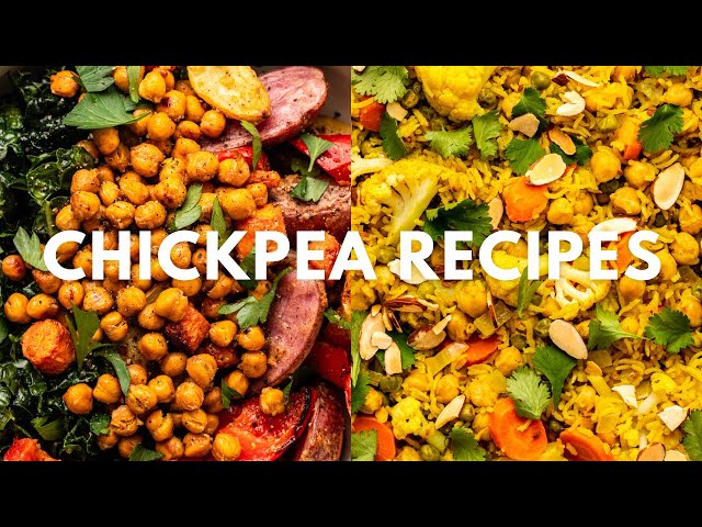 4 *delicious* recipes using chickpeas -- budget-friendly and wholesome vegan dinner ideas