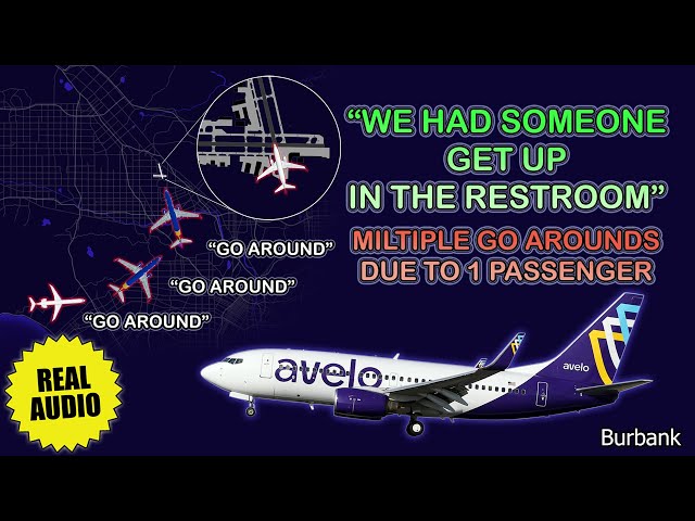 Passenger causes multiple go arounds at Burbank Airport. Real ATC