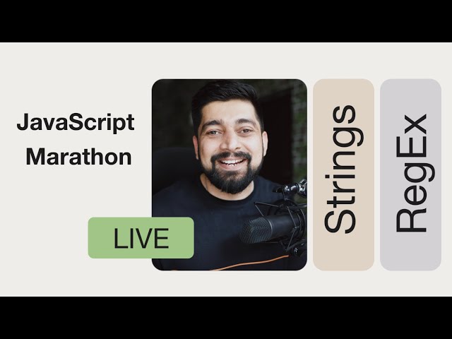 Javascript Marathon | Strings and Regex