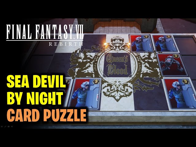Sea Devil by Night Card Puzzle | Costa del Sol Card Carnival | Final Fantasy 7 Rebirth