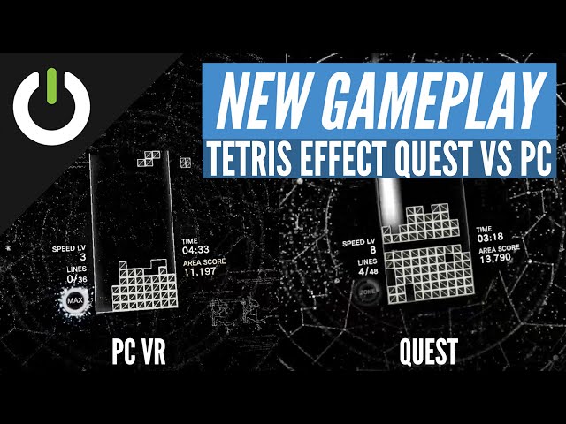 Tetris Effect Gameplay Oculus Quest vs PC VR (Enhance)