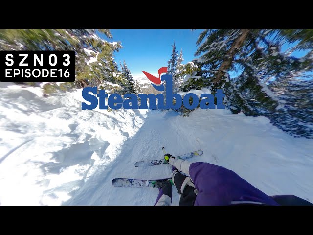 skiing CHRISTMAS TREE BOWL at STEAMBOAT SPRINGS! | vanlife colorado