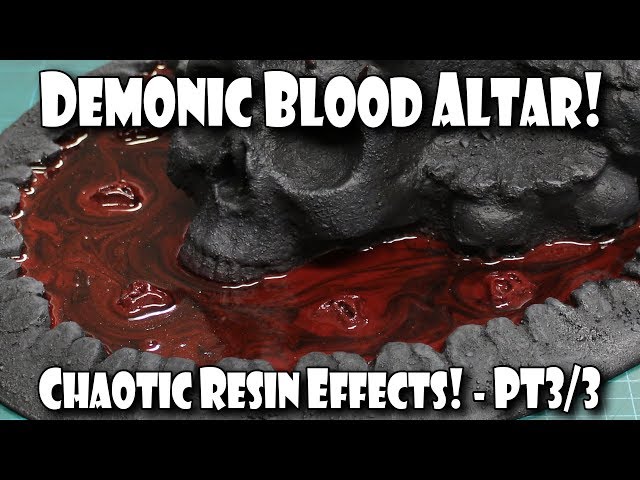 Let's Make a Fantasy Demonic Altar - Chaotic Resin Effect!