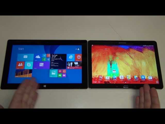 Microsoft Surface 2 vs Samsung Galaxy Note 10.1 2014 Edition