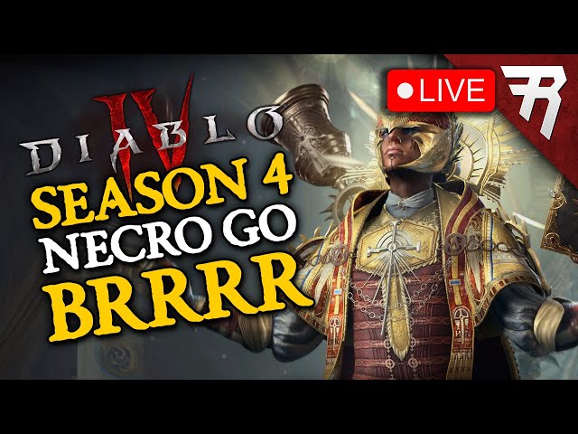 Diablo 4 Season 4 Necromancer Gameplay Livestream