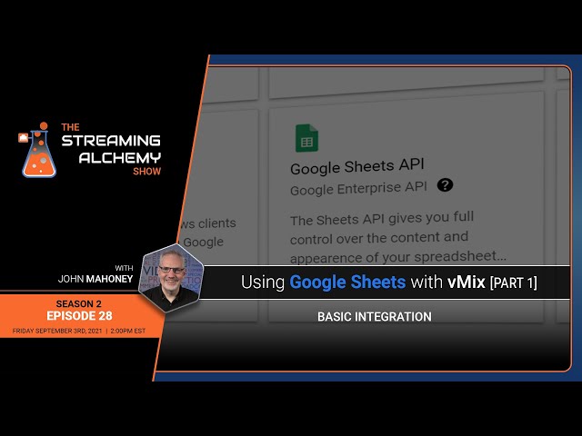 Using Google Sheets with VMIX – Part 1