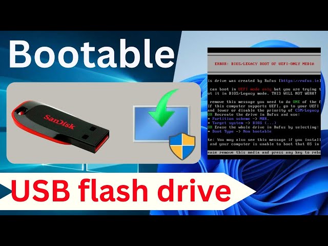 Bootable USB flash drive | All one windows