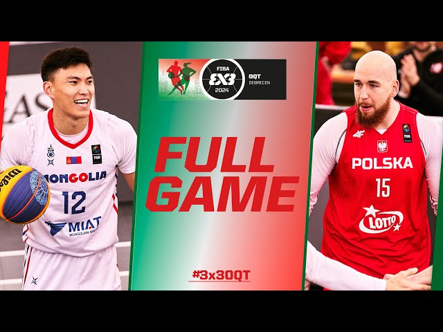 Mongolia 🇲🇳 vs Poland 🇵🇱 | Men Full Game | FIBA #3x3OQT 2024 | 3x3 Basketball