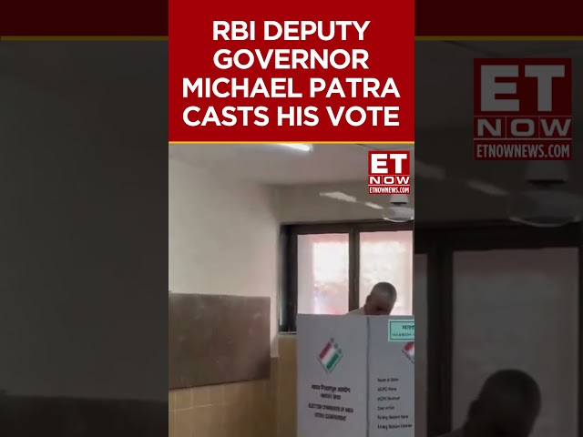 RBI Deputy Governor Michael Patra Casts His Vote At A Polling Booth In Mumbai #shorts