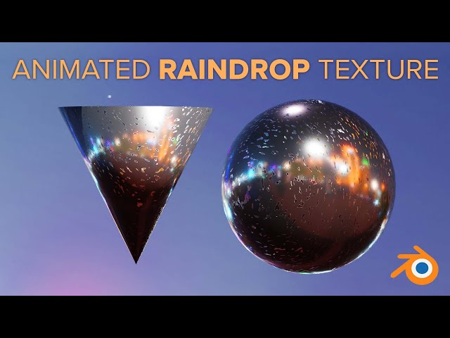 Animated Raindrop Texture in Blender 3.0 EASY