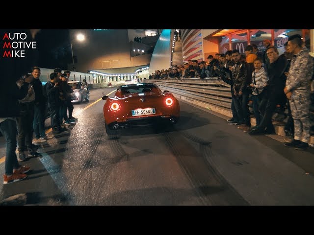 Alfa Romeo 4C at Monaco's night life!
