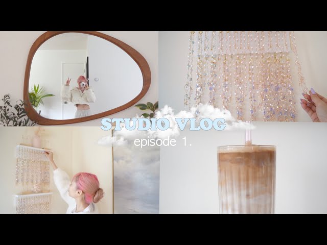 i started my dream small business selling whimsical jewelry 🎀 my first studio vlog! episode 1