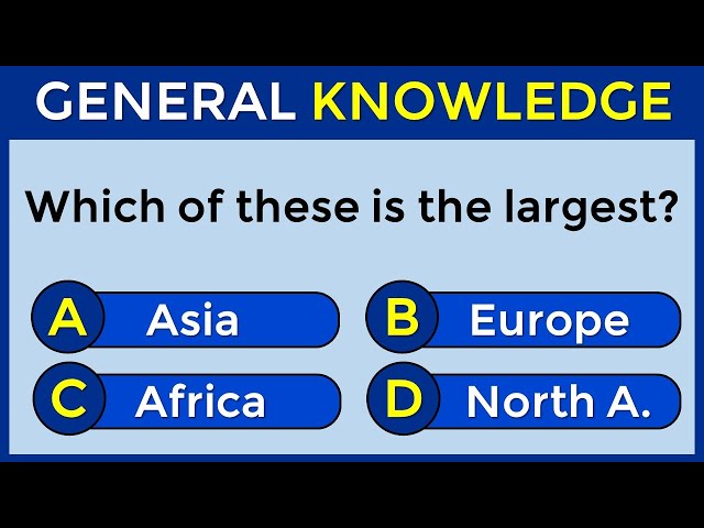 How Good Is Your General Knowledge? Take This 30-question Quiz To Find Out! #challenge