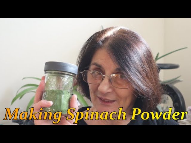 Making Spinach Powder