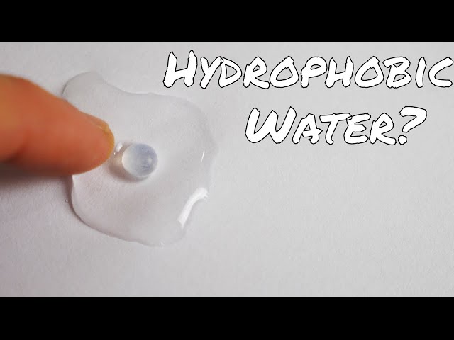 Self-Repelling Hydrophobic Water Drops!